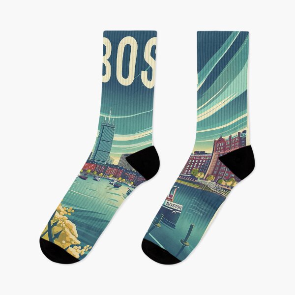 Item preview, Boston City Art Vintage Boston Poster designed and sold by nomiraclehere.