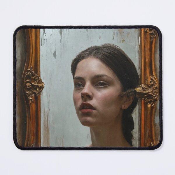 Item preview, looking glass, the reverse side of the mirror, art designed and sold by DonnaBlankaArt.