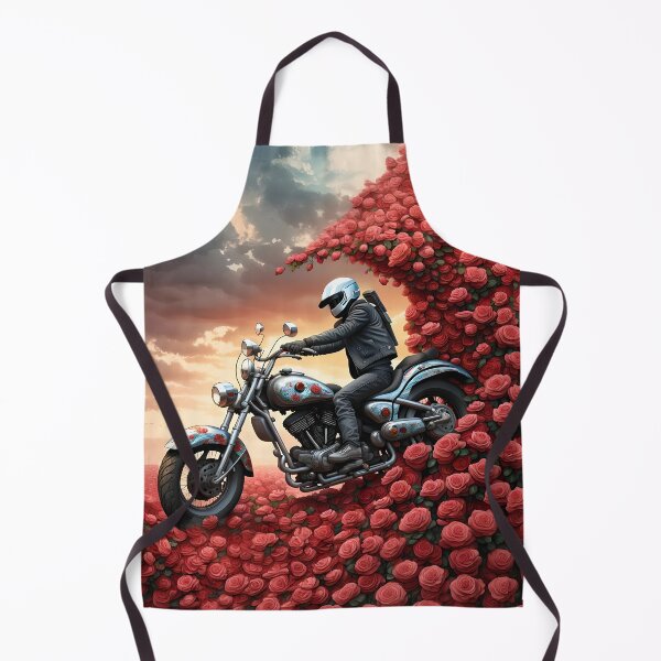 Item preview, Motorcyclist in the wave with roses designed and sold by Marcu Ioachim.