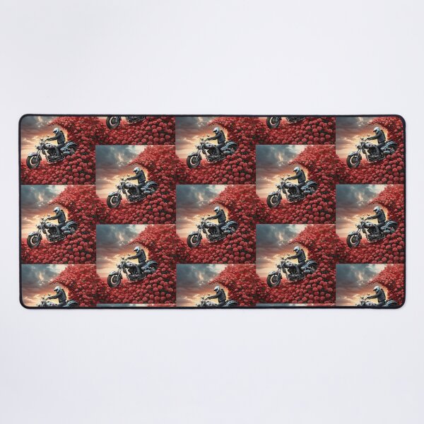 Item preview, Motorcyclist in the wave with roses designed and sold by Marcu Ioachim.
