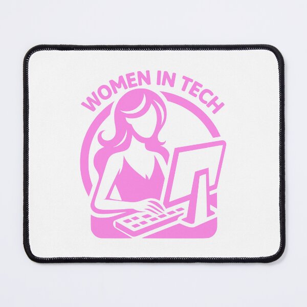 Item preview, Women In Tech! Funny Pink Computer designed and sold by PMCreative.
