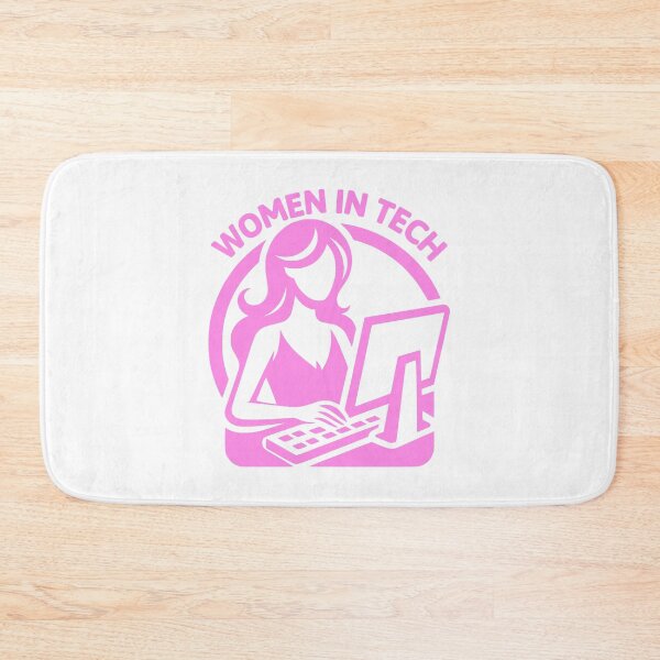 Item preview, Women In Tech! Funny Pink Computer designed and sold by PMCreative.
