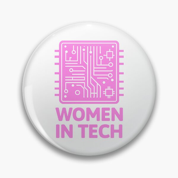 Artikelvorschau, Frauen in der Technik! Lustiger rosa Mikrochip entworfen und verkauft von PMCreative.