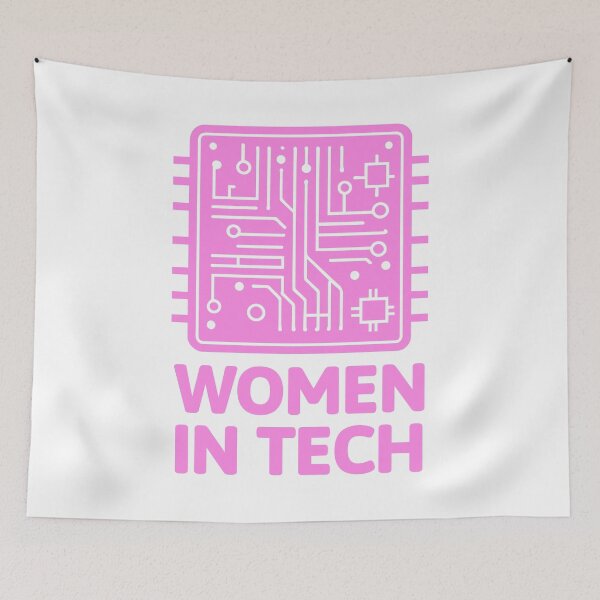 Item preview, Women In Tech! Funny Pink Micro Chip designed and sold by PMCreative.