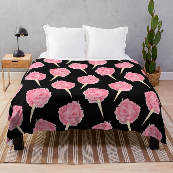 Item preview, Pink Cotton Candy Pattern - Black designed and sold by Kelly  Gilleran.