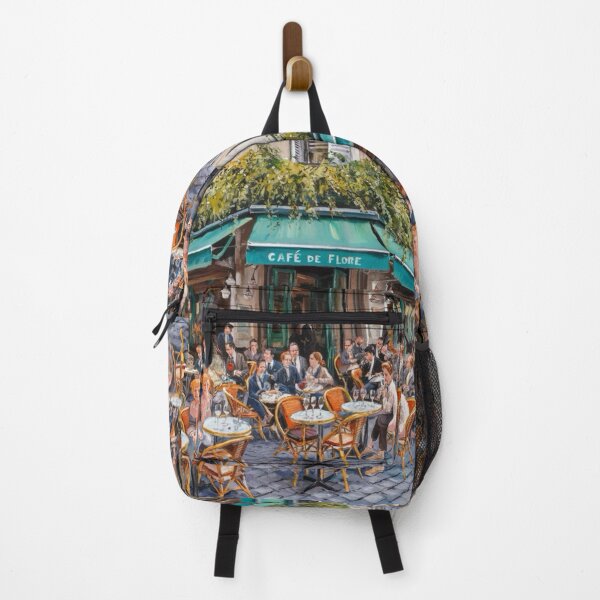 Item preview, Vintage Café de Flore Paris Scene designed and sold by CARRAANN.
