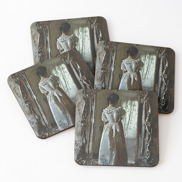 Item preview, looking glass, the reverse side of the mirror, art designed and sold by DonnaBlankaArt.