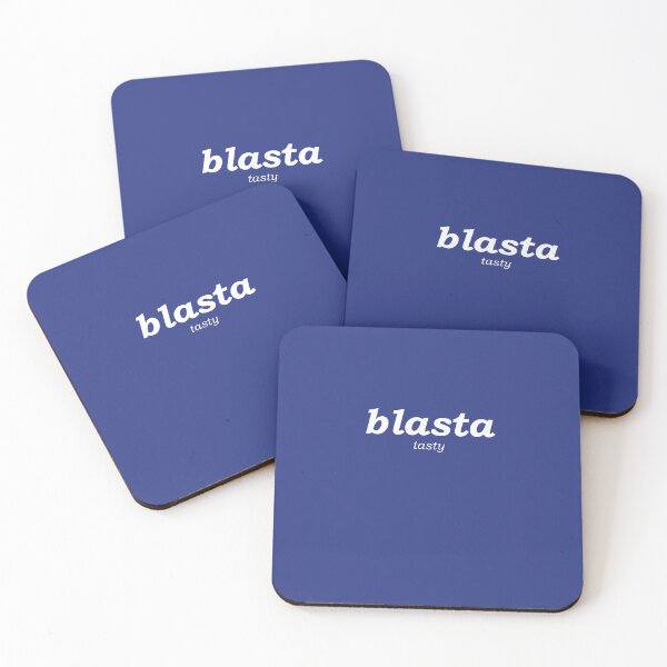 Item preview,  blasta Scottish Gaelic translation tasty in dark blue designed and sold by Mamaidh Made.