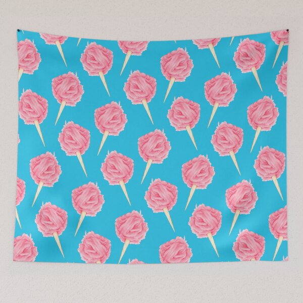Item preview, Pink Cotton Candy Pattern - Blue designed and sold by Kelly  Gilleran.