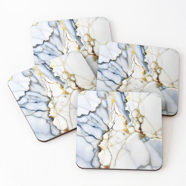 Item preview, Marble Abstract Design - Marble IMAGE PRINT ONLY - White Navy Gold Decor designed and sold by Beachy.
