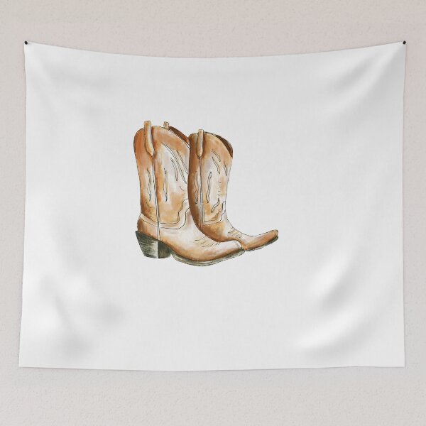 Item preview,  Cowboy boots..watercolor illustration designed and sold by hjstudioo.