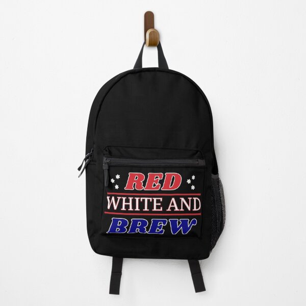Item preview, Red White and Brew 4th of July Typographic US Independency Funny Design designed and sold by Raise2Shine.