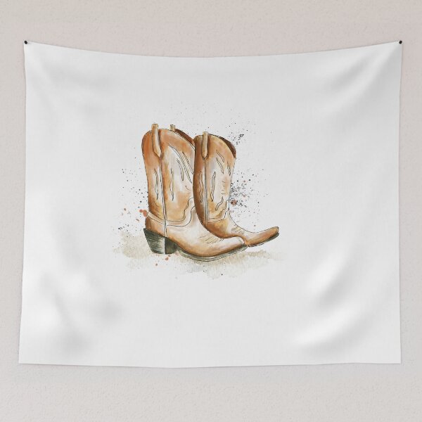 Item preview,   Cowboy boots..watercolor illustration designed and sold by hjstudioo.