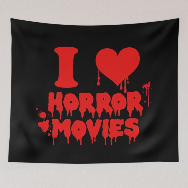 Item preview, I Love Heart Horror Movies designed and sold by HotHibiscus.
