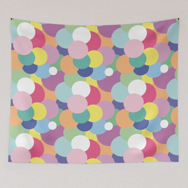Item preview, Multi-color circles pattern designed and sold by AriLady.