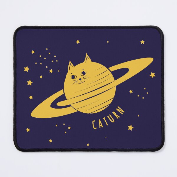 Item preview, Caturn = Cat + Saturn, Cute Cat Science Joke, (dark backgrounds) designed and sold by Markadesign.