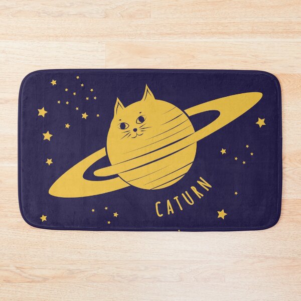 Item preview, Caturn = Cat + Saturn, Cute Cat Science Joke, (dark backgrounds) designed and sold by Markadesign.