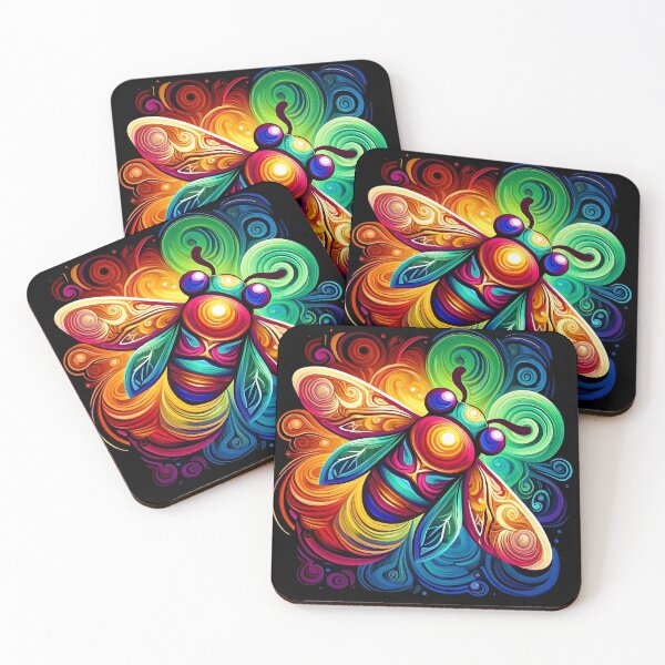 Item preview, Vibrant Colorful Bee the beauty of nature designed and sold by Taans-Creation.