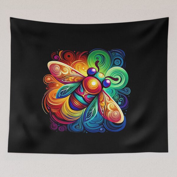 Item preview, Vibrant Colorful Bee the beauty of nature designed and sold by Taans-Creation.