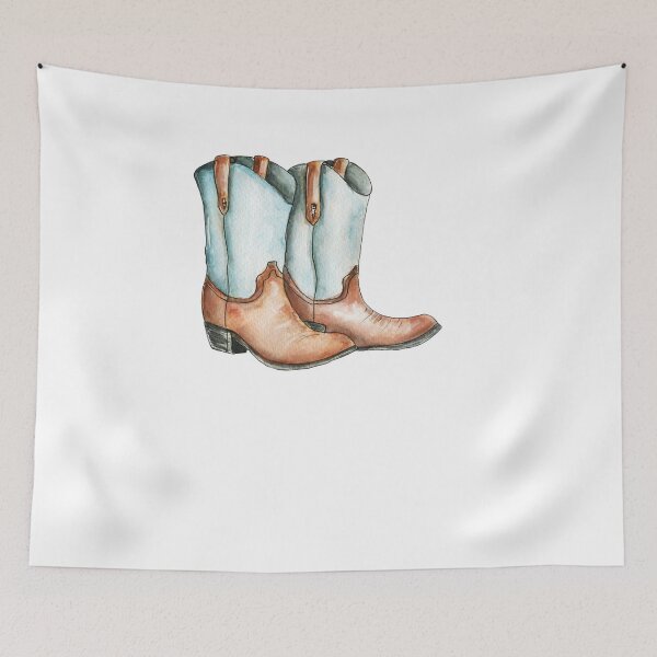 Item preview,  Cowboy boots..watercolor illustration designed and sold by hjstudioo.