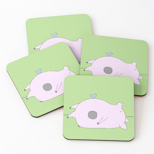 Item preview, Piggy and bird designed and sold by BamSheeStore.