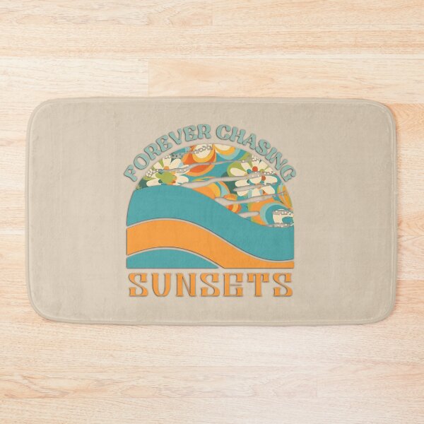 Item preview, Retro Floral "Forever Chasing Sunsets" designed and sold by bizbostudio.