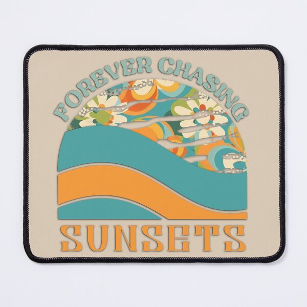 Item preview, Retro Floral "Forever Chasing Sunsets" designed and sold by bizbostudio.