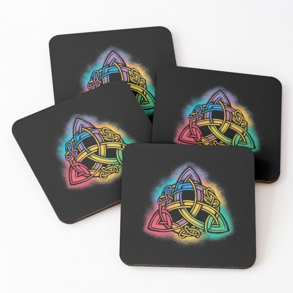 Item preview, The Triquetra Celtic Symbol with Colour Splash Design designed and sold by CELTIC-DESIGNS.