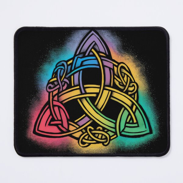 Item preview, The Triquetra Celtic Symbol with Colour Splash Design designed and sold by CELTIC-DESIGNS.