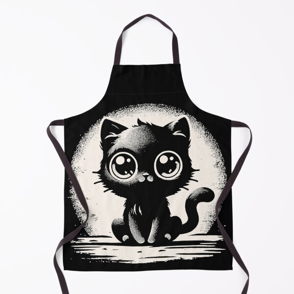 Item preview, Frizzy cute black cat designed and sold by lliiaa1111.