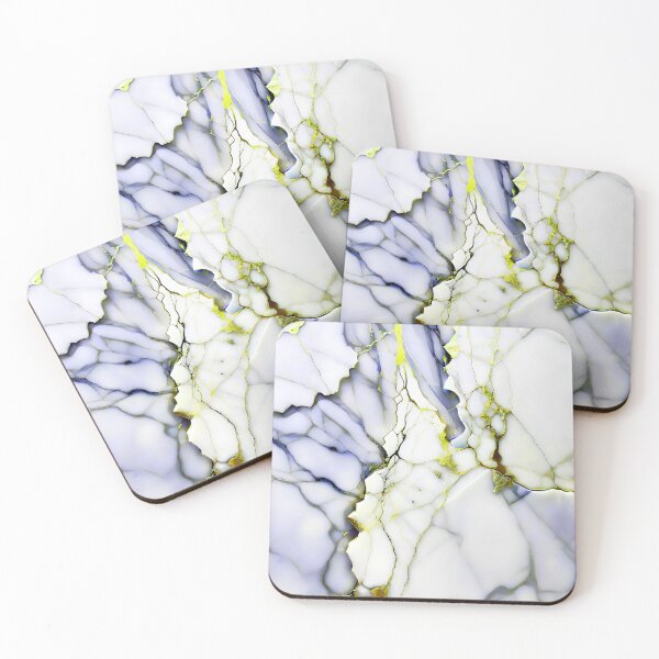 Item preview, Marble Abstract Design - Marble IMAGE PRINT ONLY - White Blue Yellow Decor designed and sold by Beachy.