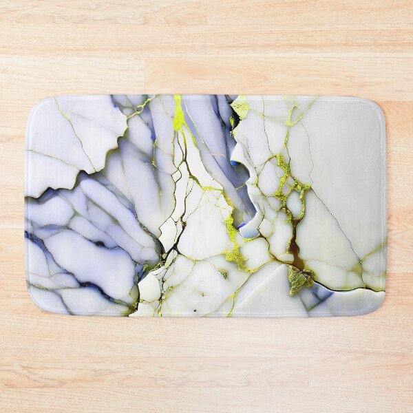 Item preview, Marble Abstract Design - Marble IMAGE PRINT ONLY - White Blue Yellow Decor designed and sold by Beachy.