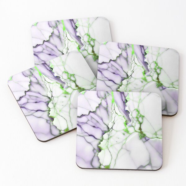Item preview, Marble Abstract Design - Marble IMAGE PRINT ONLY - White Violet Lime Decor designed and sold by Beachy.