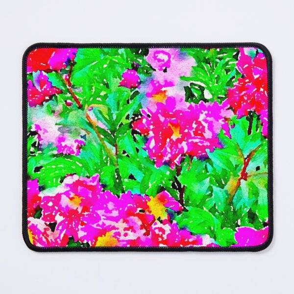 Item preview, Digital watercolor of peonies in the Parc Bagatelle, Paris  designed and sold by ricoflinn.
