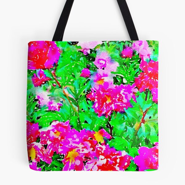 Item preview, Digital watercolor of peonies in the Parc Bagatelle, Paris  designed and sold by ricoflinn.