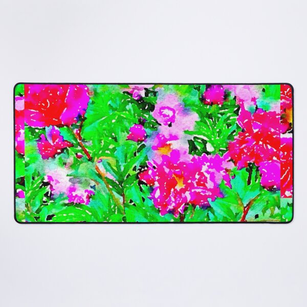 Item preview, Digital watercolor of peonies in the Parc Bagatelle, Paris designed and sold by ricoflinn.