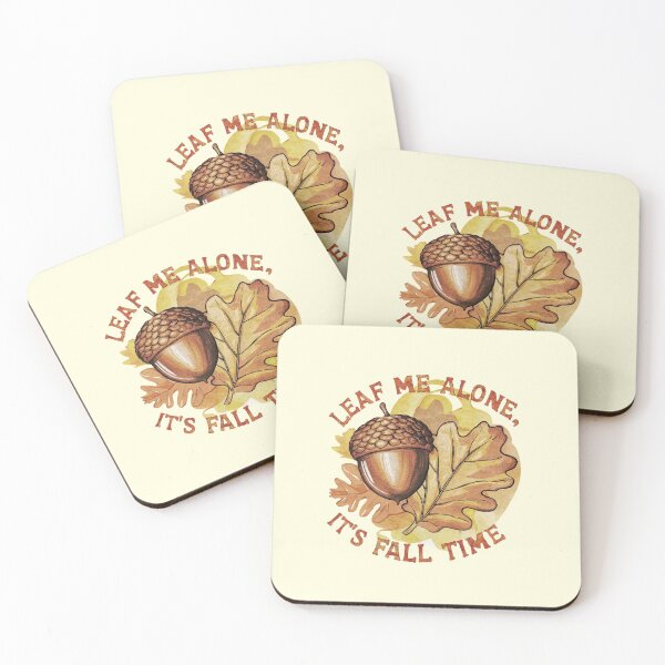 Item preview, Leaf me alone,it's fall time, vintage  designed and sold by Ajax90.