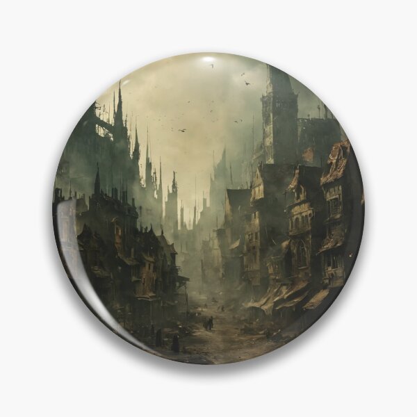 Item preview, plague city, art, devastation, epidemic designed and sold by DonnaBlankaArt.