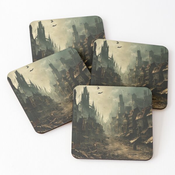 Item preview, plague city, art, devastation, epidemic designed and sold by DonnaBlankaArt.