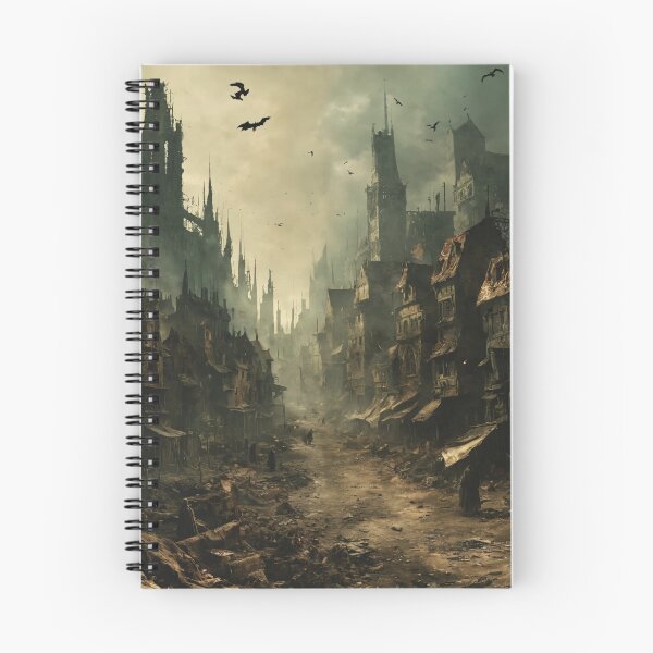 Item preview, plague city, art, devastation, epidemic designed and sold by DonnaBlankaArt.