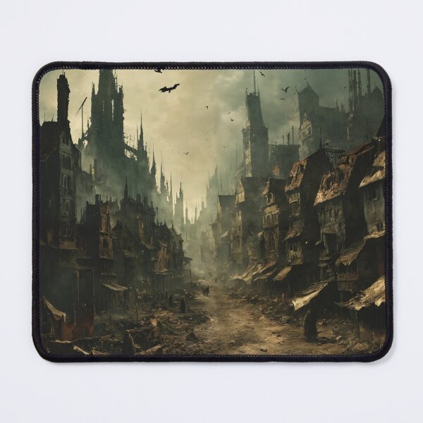 Item preview, plague city, art, devastation, epidemic designed and sold by DonnaBlankaArt.
