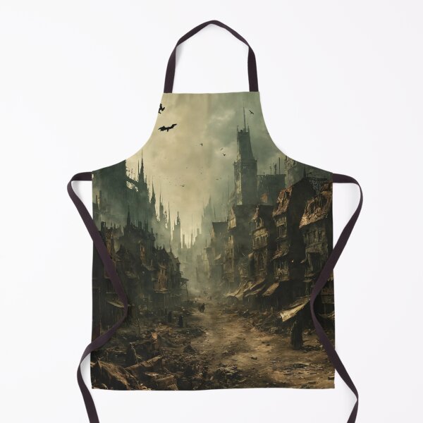 Item preview, plague city, art, devastation, epidemic designed and sold by DonnaBlankaArt.