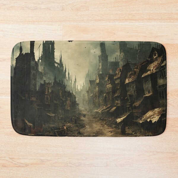 Item preview, plague city, art, devastation, epidemic designed and sold by DonnaBlankaArt.