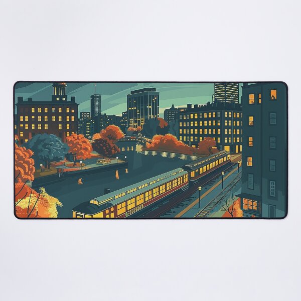 Item preview, Boston City Art Vintage Boston Poster designed and sold by nomiraclehere.