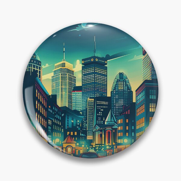 Item preview, Boston City Art Vintage Boston Poster designed and sold by nomiraclehere.