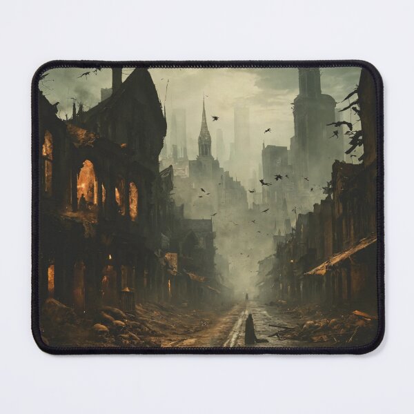 Item preview, plague city, art, devastation, epidemic designed and sold by DonnaBlankaArt.