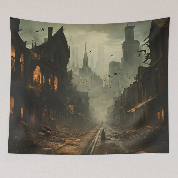 Item preview, plague city, art, devastation, epidemic designed and sold by DonnaBlankaArt.