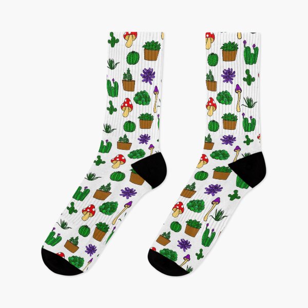 Item preview, Mushroom and Succulent Pattern designed and sold by KTCreativeSide.