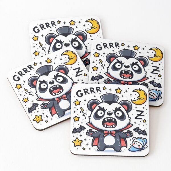 Item preview, The scary and cute panda Dracula. designed and sold by kankan22.