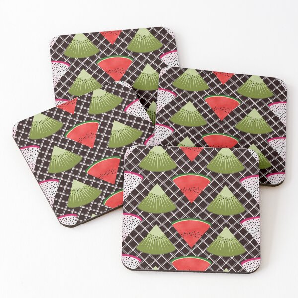 Item preview, Watermelon, Kiwi, Dragon Fruit Stripes designed and sold by MerryMakewell.